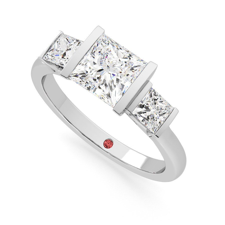 Auric | Princess Cut Tension Setting Engagement Ring