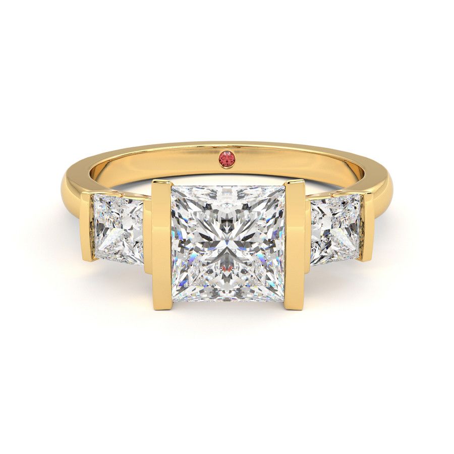 Taylor & Hart Auric Princess Engagement Ring 2