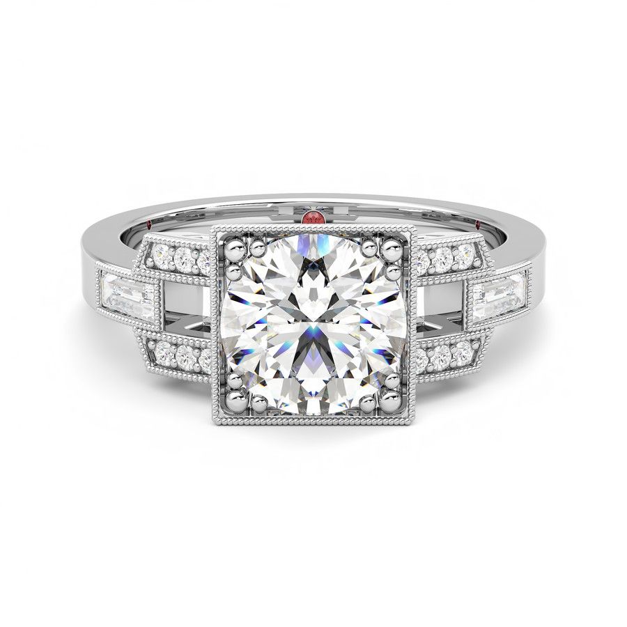 Taylor & Hart Artemis Round Engagement Ring 0