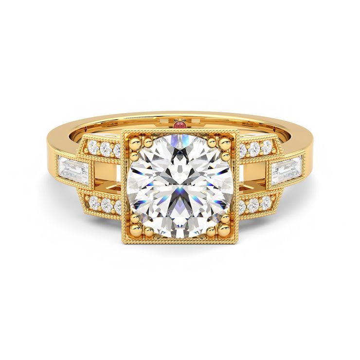 Taylor & Hart Artemis Round Engagement Ring 0