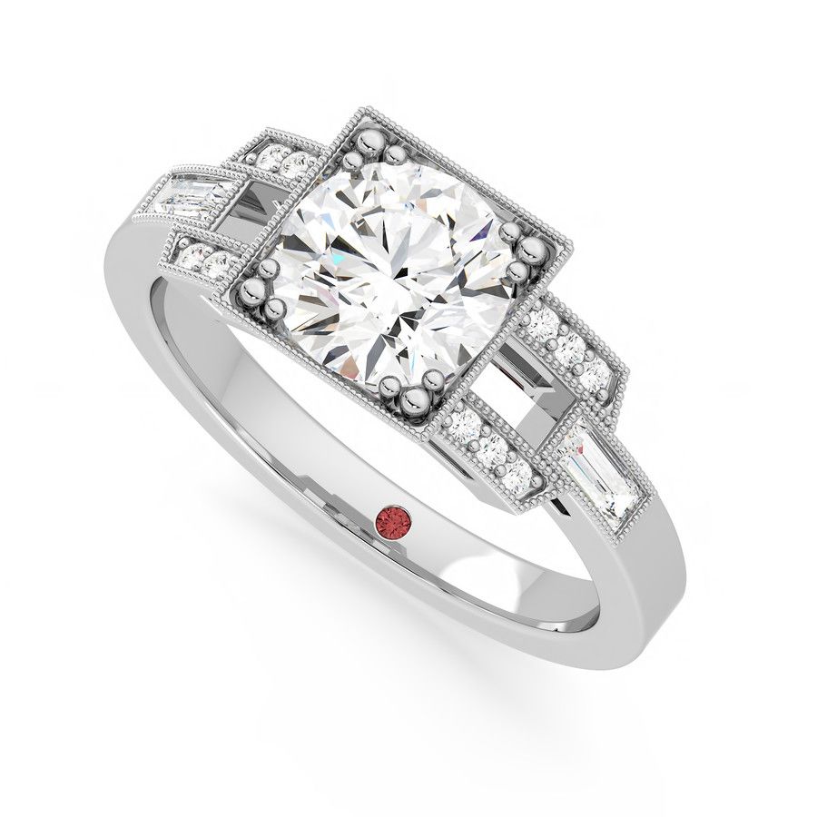 Taylor & Hart Artemis Round Engagement Ring 0