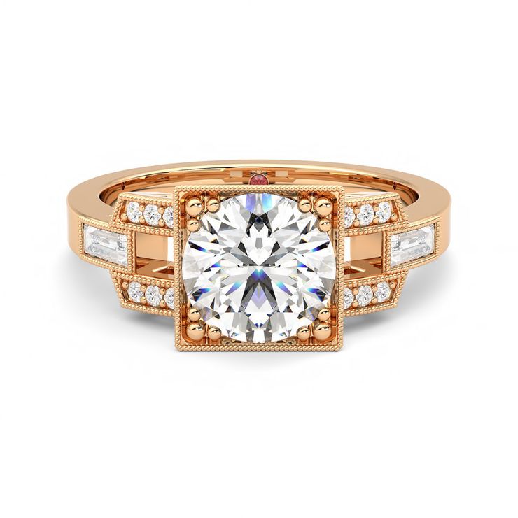 Taylor & Hart Artemis Round Engagement Ring 0