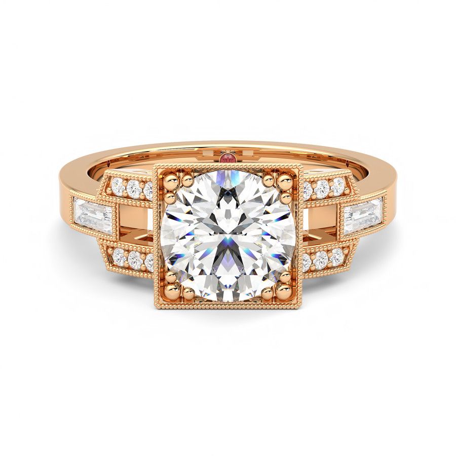 Taylor & Hart Artemis Round Engagement Ring 0