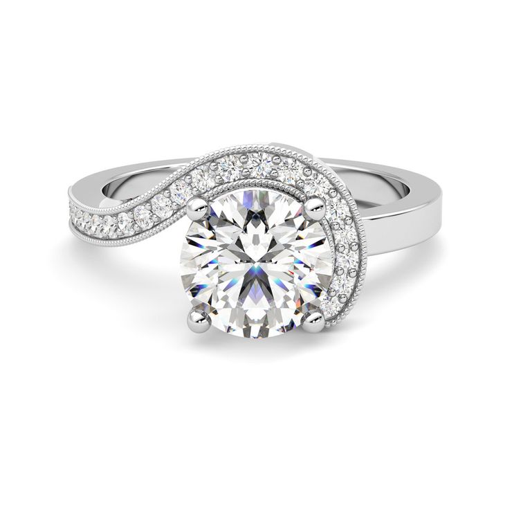 Taylor & Hart Comet Round Engagement Ring 0