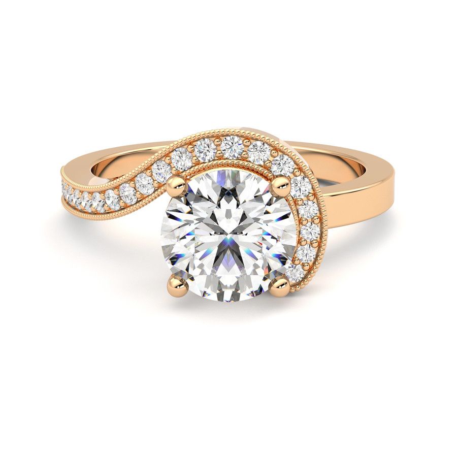 Taylor & Hart Comet Round Engagement Ring 0