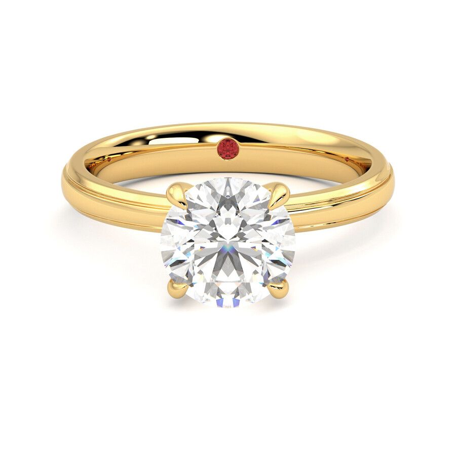 Taylor & Hart Nouveau Round Engagement Ring 0