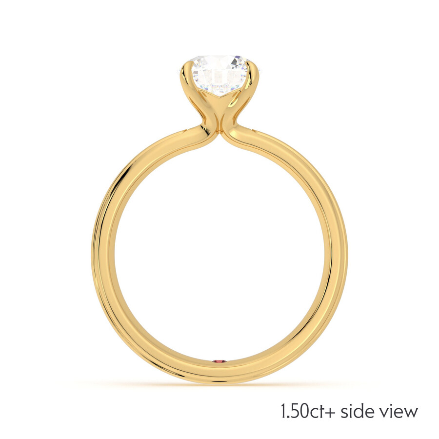 Lyra | 18K Yellow Gold halo style engagement ring | Taylor & Hart