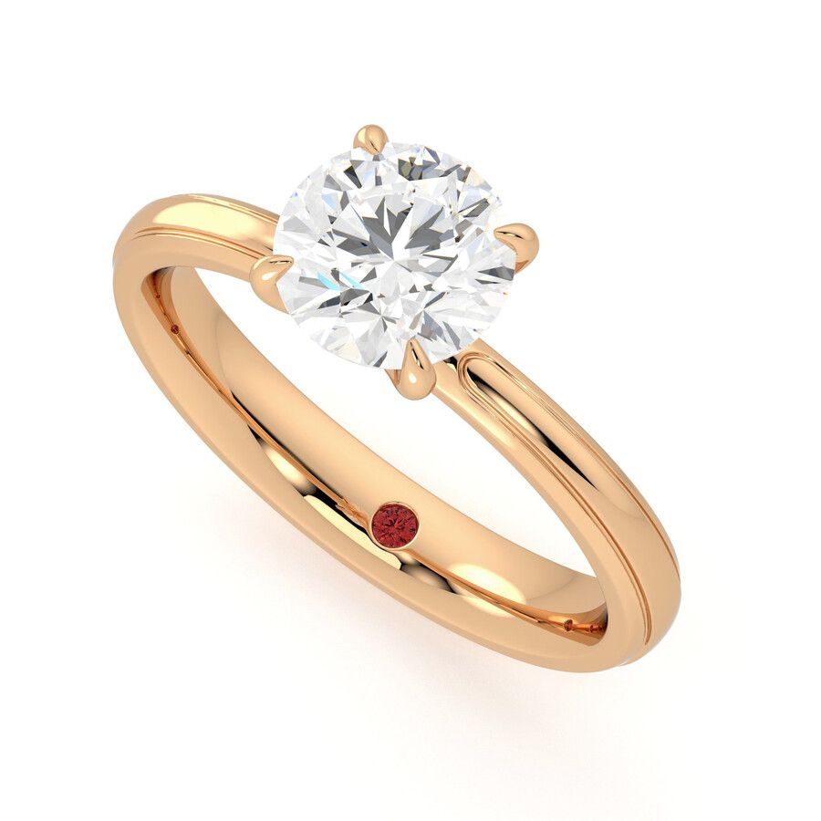 Taylor & Hart Nouveau Round Engagement Ring 0