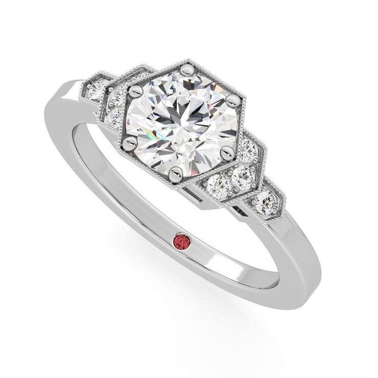 Taylor & Hart Encircle Round Engagement Ring 0