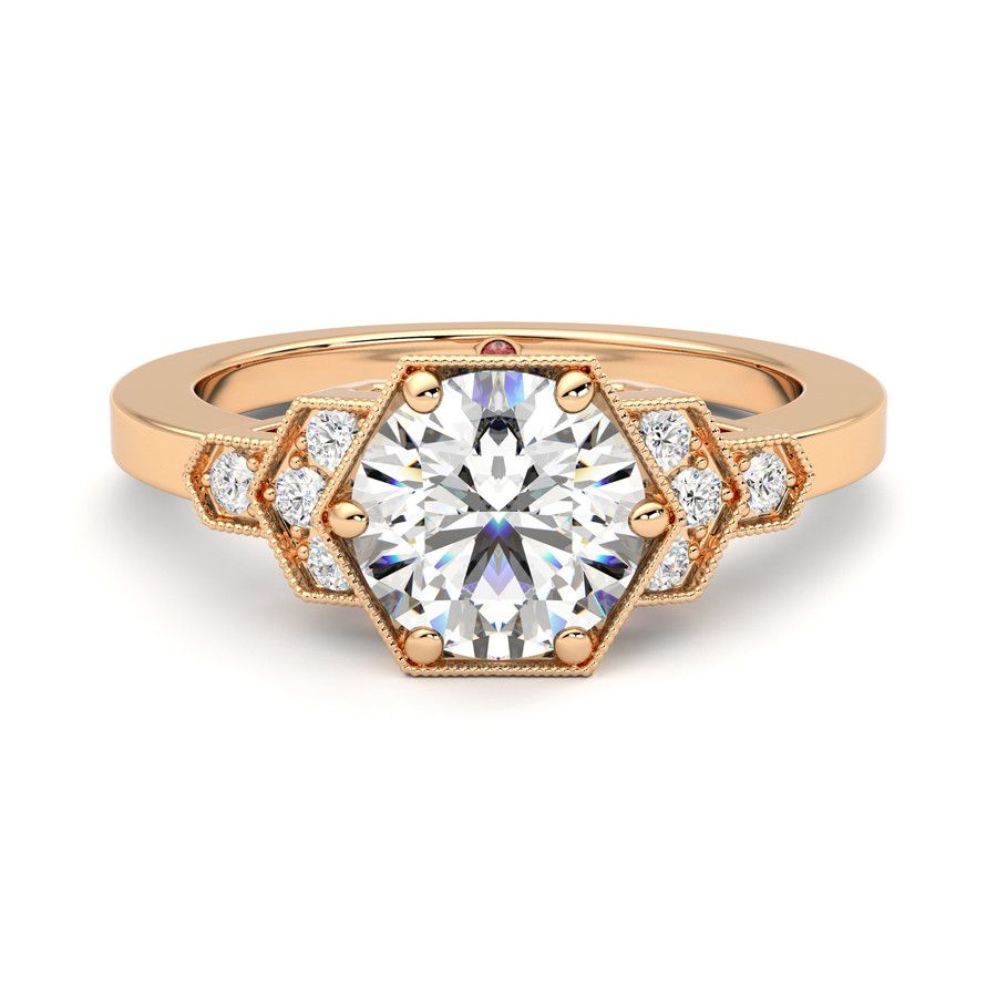 Taylor & Hart Encircle Round Engagement Ring 0