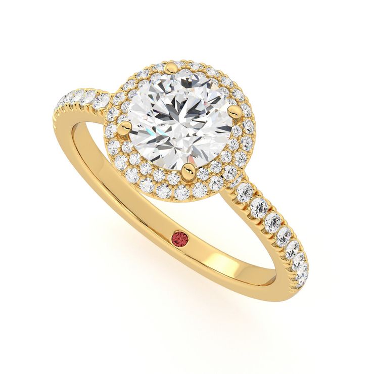 Taylor & Hart Aflutter Round Engagement Ring 0