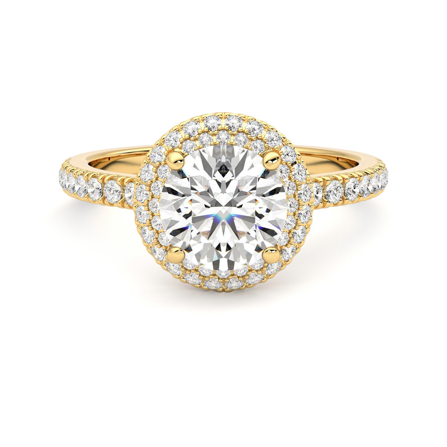 Fana - Classic Diamond Solitaire Engagement Ring With Diamond Twist Ba –  Robinson's Jewelers