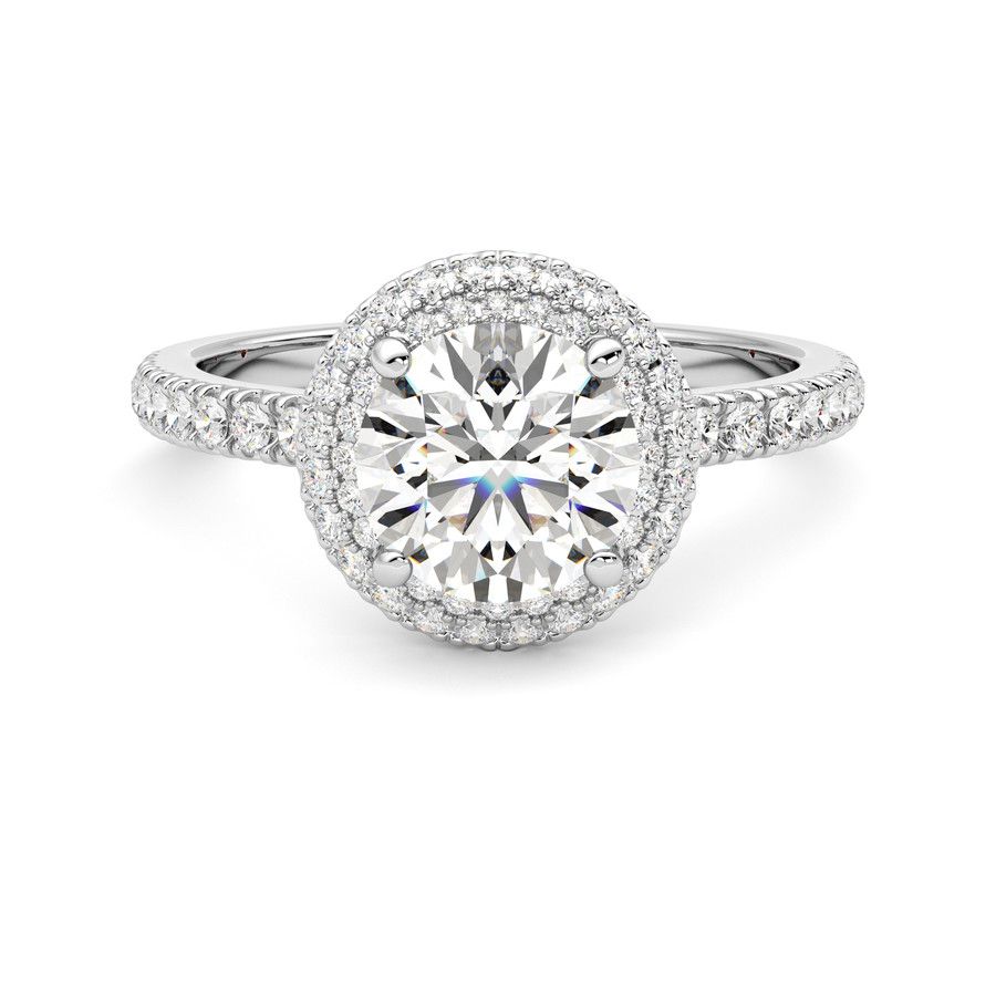 Taylor & Hart Aflutter Round Engagement Ring 0