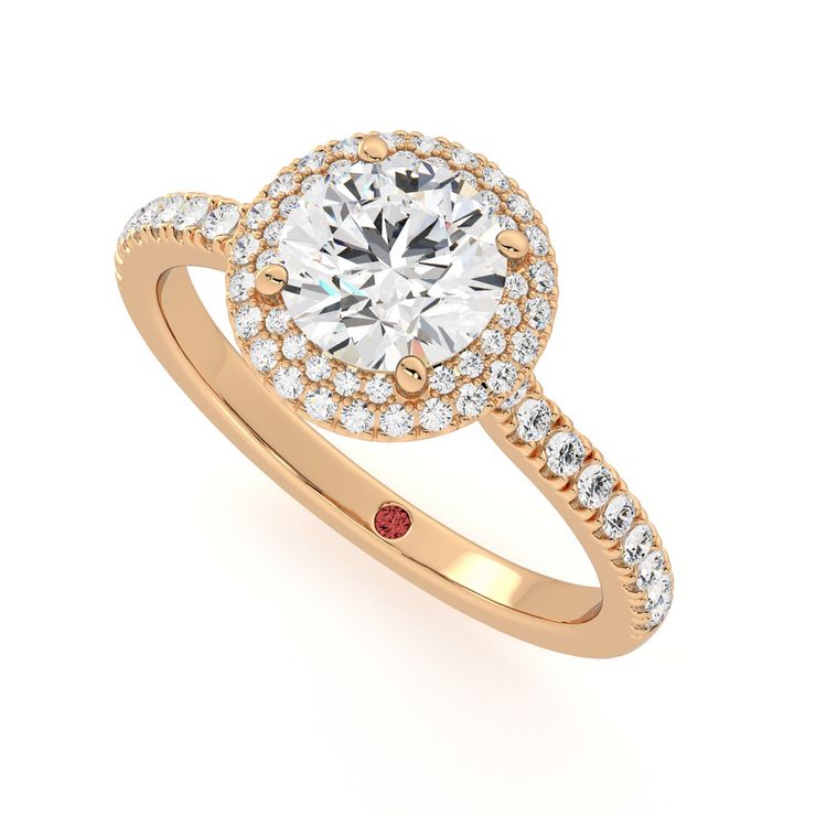 Taylor & Hart Aflutter Round Engagement Ring 0