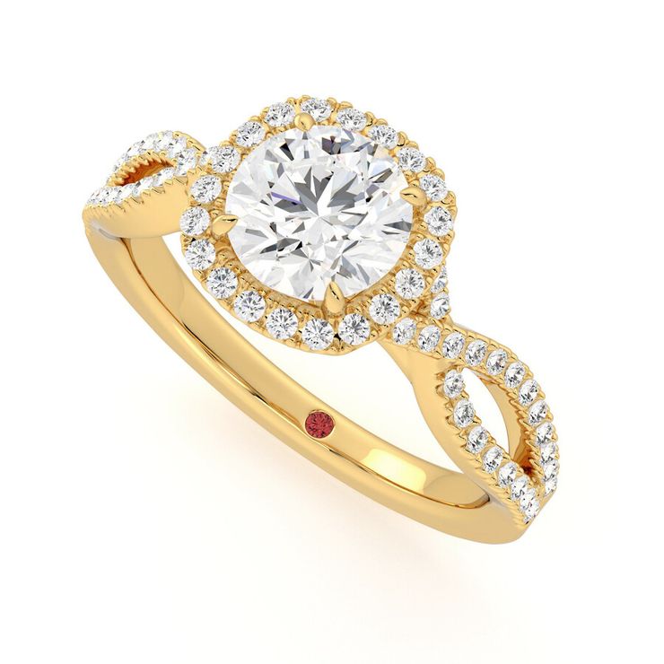 Taylor & Hart Infinity Round Engagement Ring 0