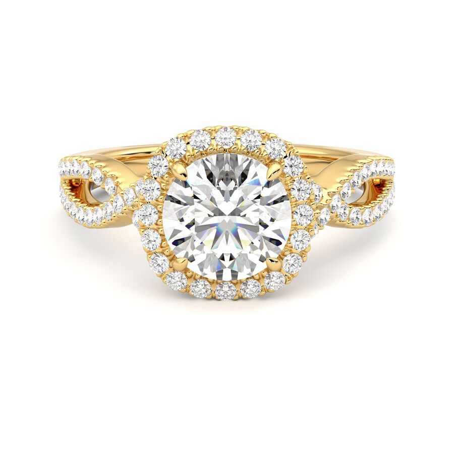 Taylor & Hart Infinity Round Engagement Ring 0