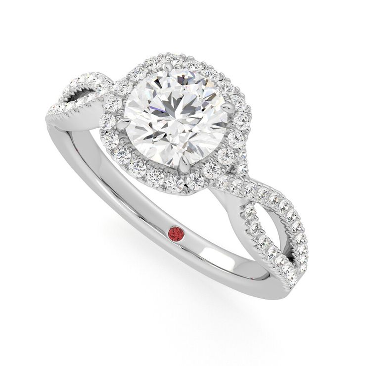 Taylor & Hart Infinity Round Engagement Ring 0