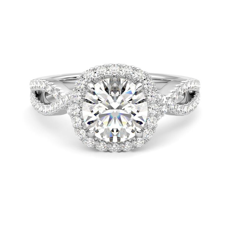 Taylor & Hart Infinity Round Engagement Ring 0