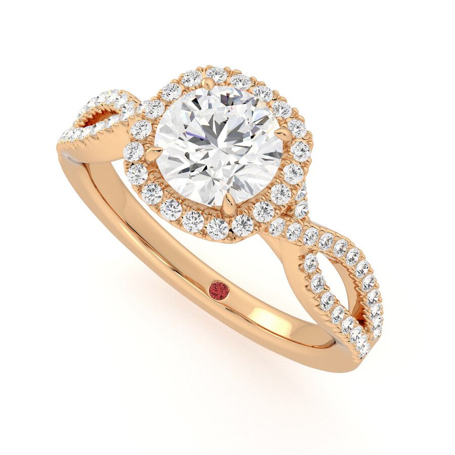 Taylor & Hart Infinity Round Engagement Ring 0