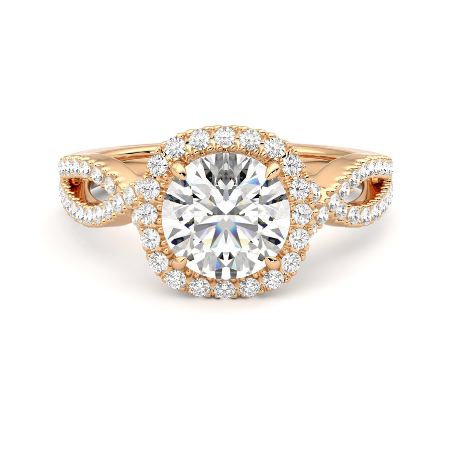 Raine Three-Stone Infinity Inspired Engagement Ring (Setting Only) - Soha  Diamond Co.™