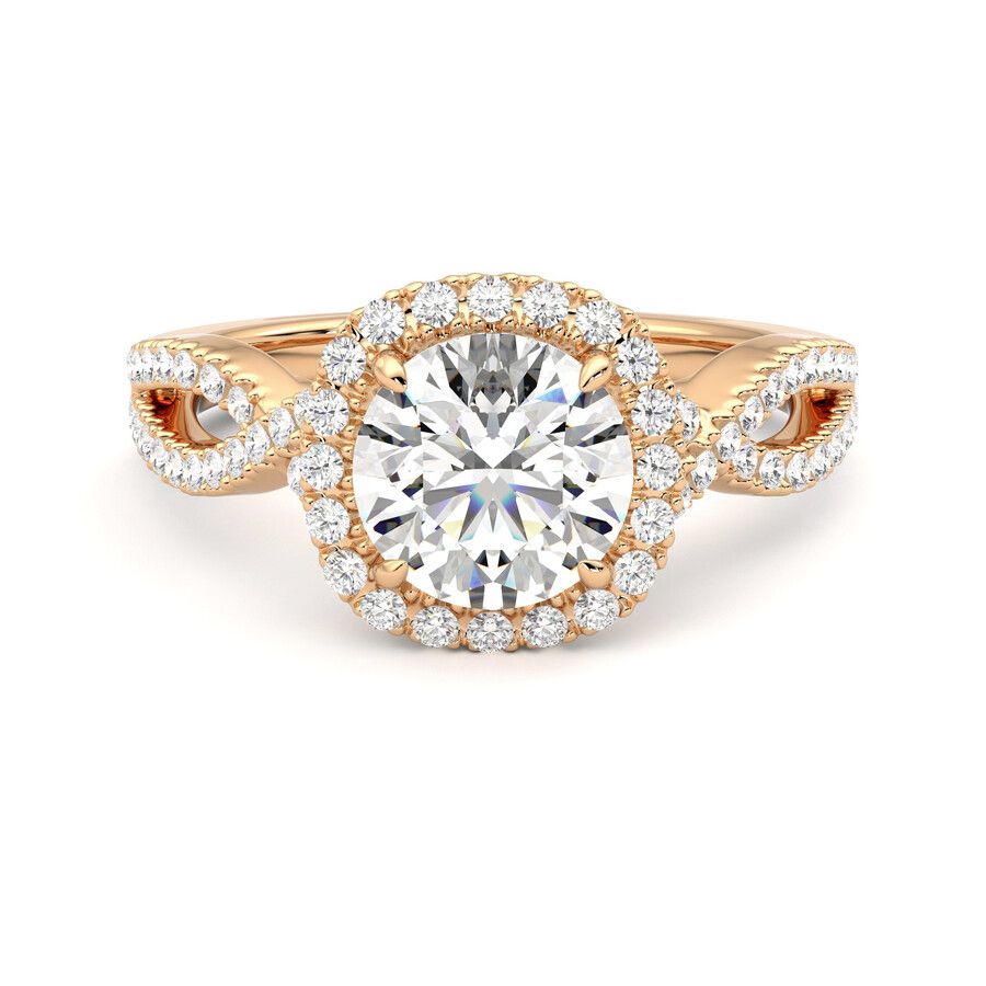 Taylor & Hart Infinity Round Engagement Ring 0