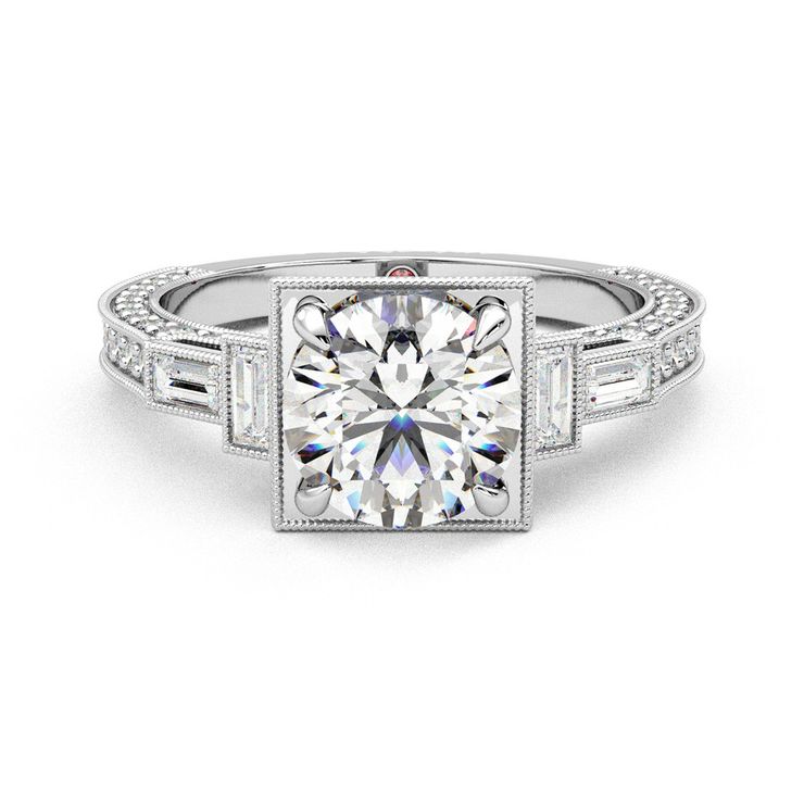 Taylor & Hart Athena Round Engagement Ring 0