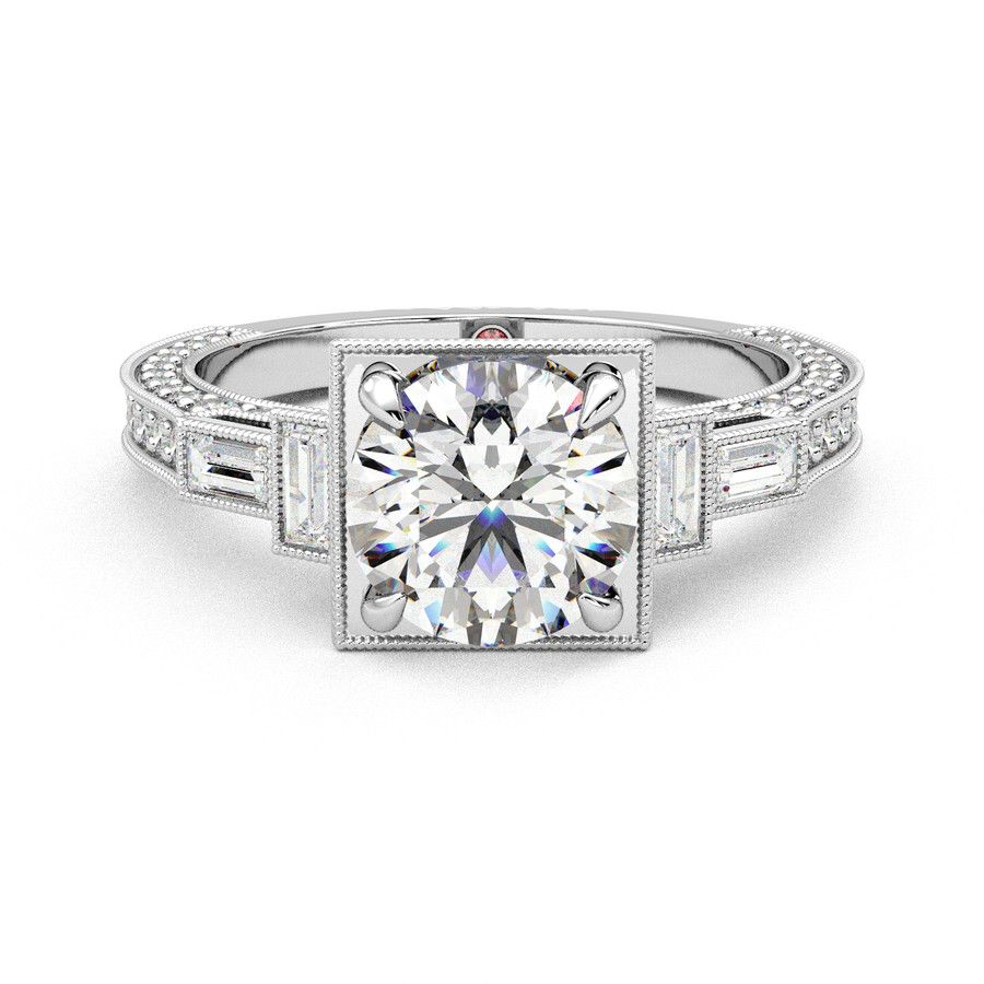 Taylor & Hart Athena Round Engagement Ring 2