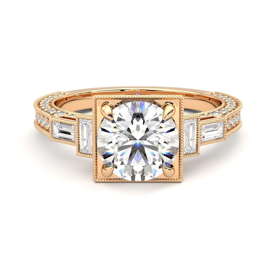 Taylor & Hart Athena Round Engagement Ring 2