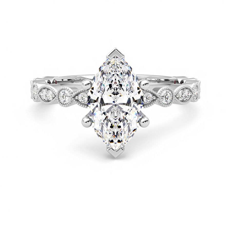 Taylor & Hart Selene Marquise Engagement Ring 2