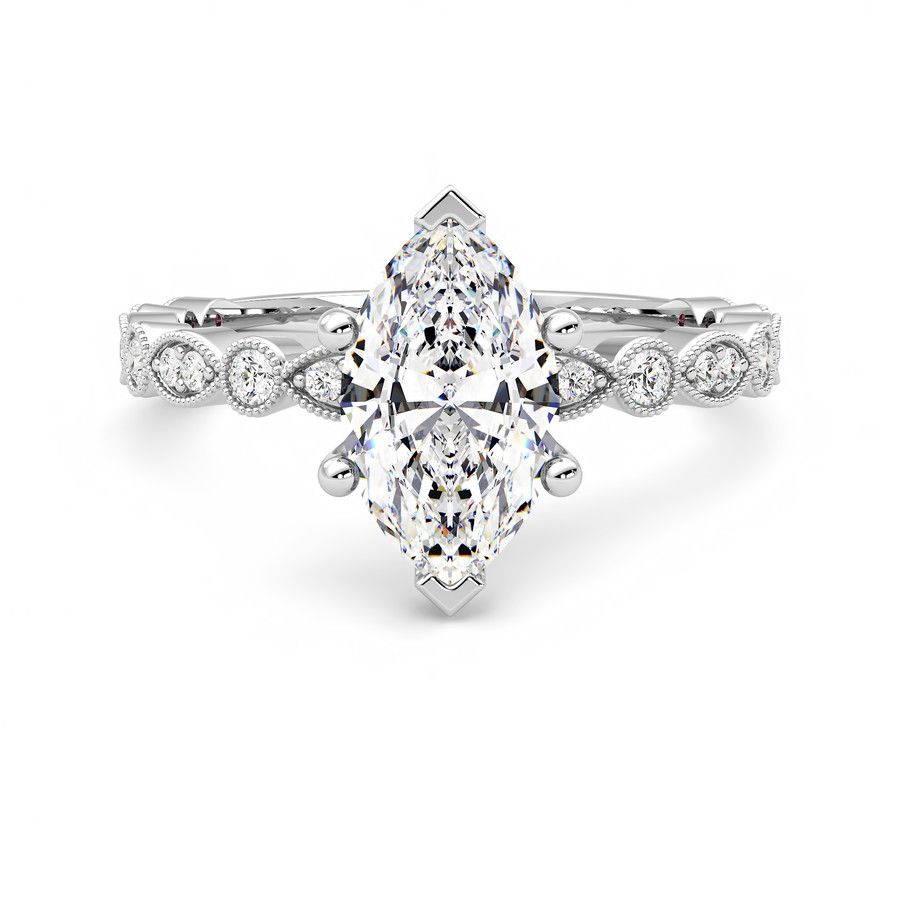 Taylor & Hart Selene Marquise Engagement Ring 0