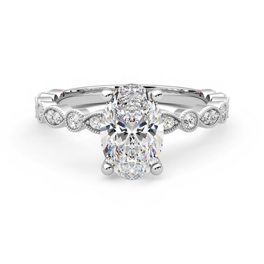 Taylor & Hart Selene Oval Engagement Ring 0