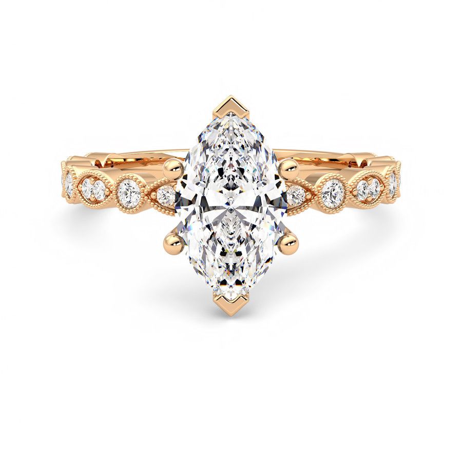 Taylor & Hart Selene Marquise Engagement Ring 2