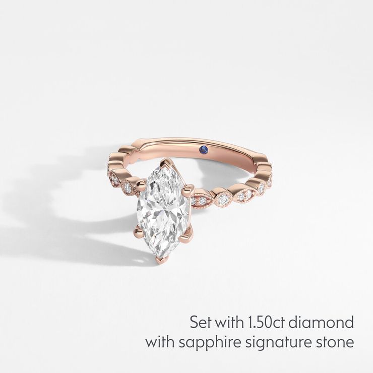 Taylor & Hart Selene Marquise Engagement Ring 1