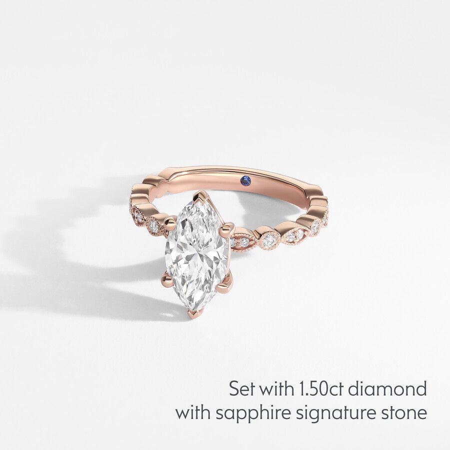 Taylor & Hart Selene Marquise Engagement Ring 3