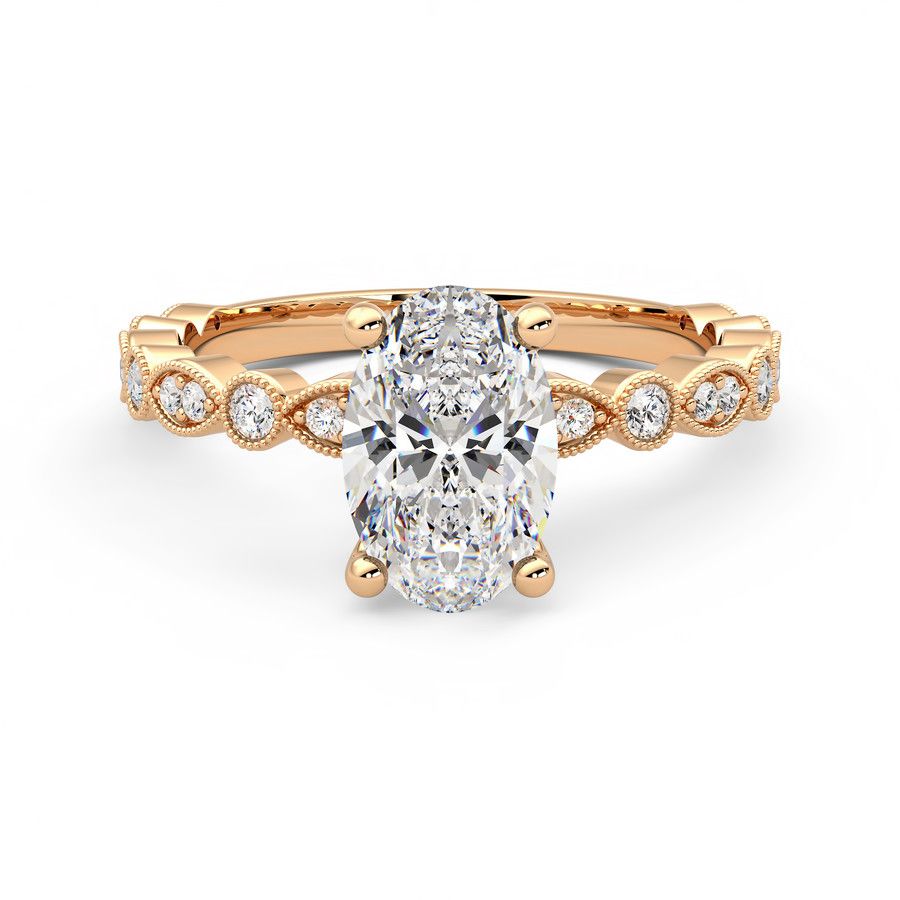 Taylor & Hart Selene Oval Engagement Ring 2