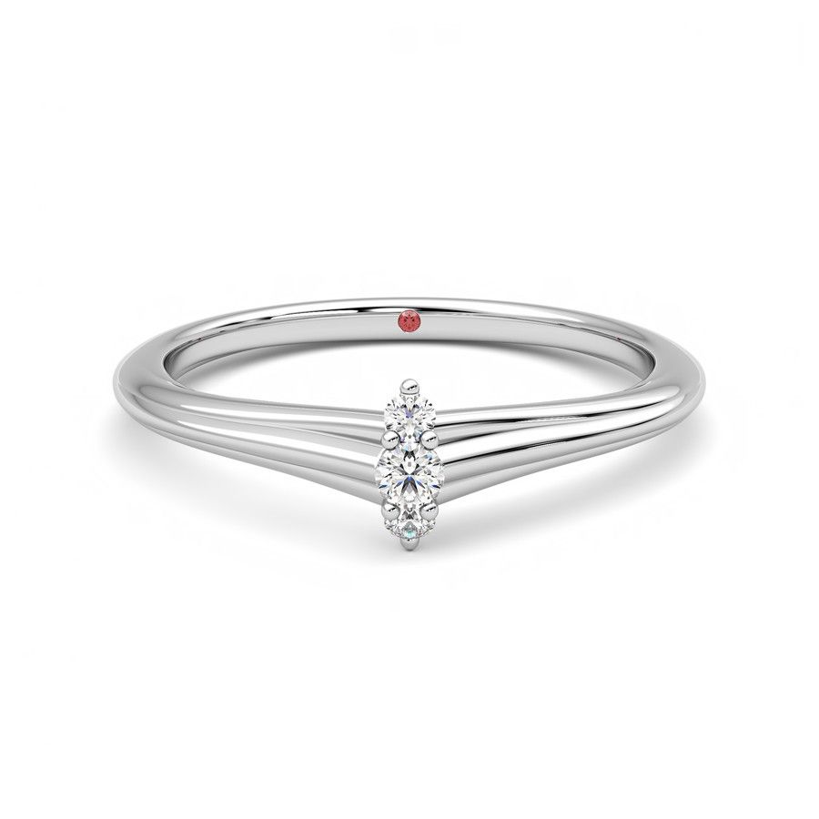 Taylor &amp; Hart Montreal Proposal Ring - Medium Size (L) Ready to Go Ring 2