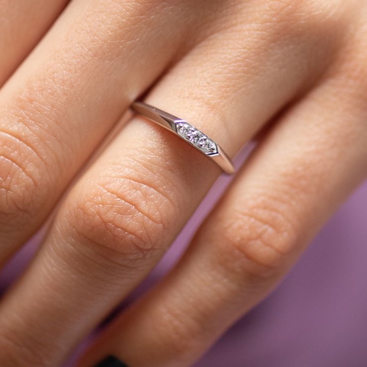Taylor & Hart Marrakesh Proposal Ring - Large Size (P) Ready to Go Ring 1