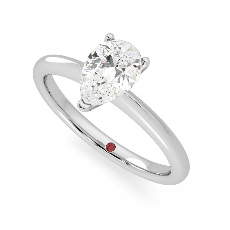 Taylor & Hart Grace Pear Engagement Ring 0