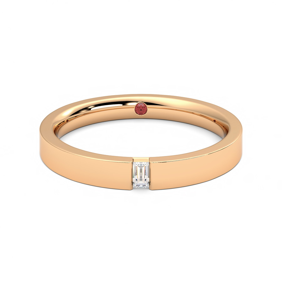 Baguette ring deals rose gold