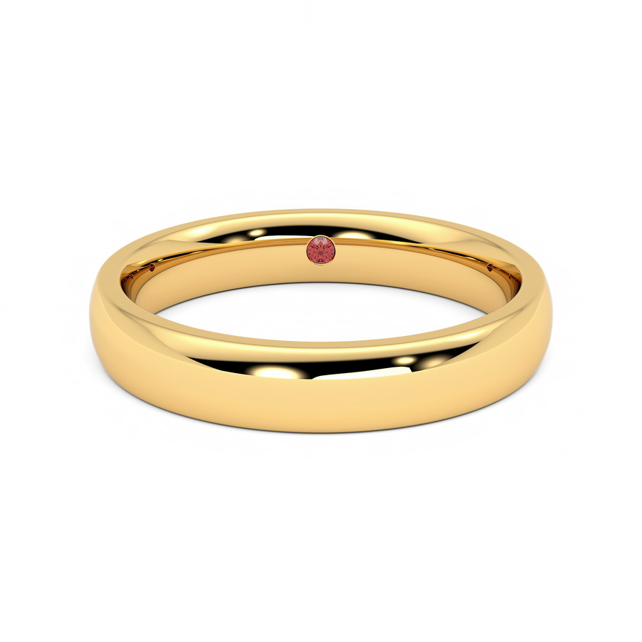 Men's or Women's Beveled Edge Flat Band 14K Gold IP Stainless Steel Wedding  Ring - Size 11 - Walmart.com