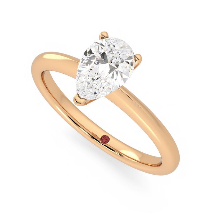 Taylor & Hart Grace Pear Engagement Ring 0