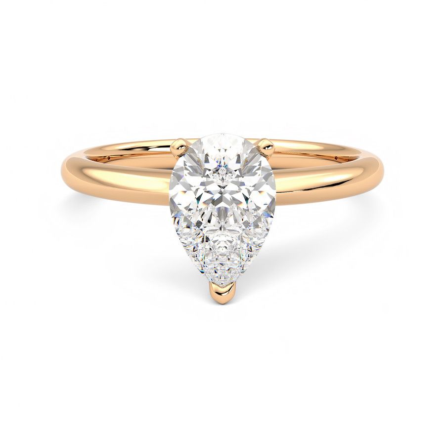 Taylor & Hart Grace Pear Engagement Ring 0