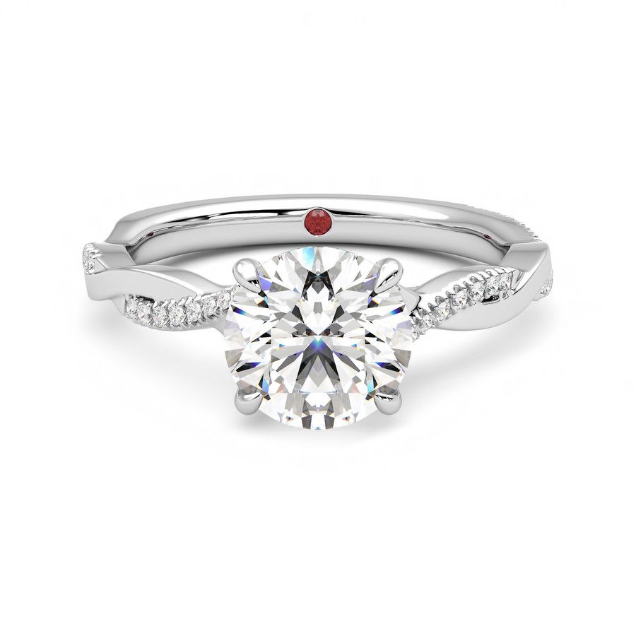 Taylor & Hart Cassia Round Engagement Ring 0