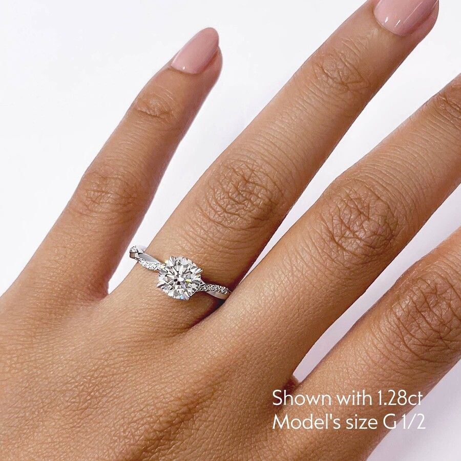 Taylor & Hart Cassia Round Engagement Ring 3