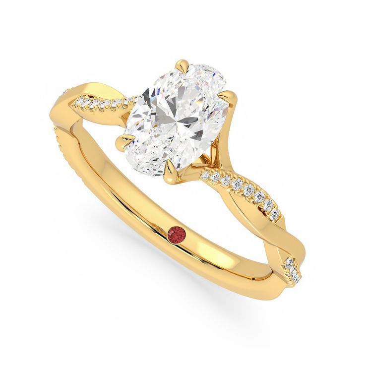 Taylor & Hart Cassia Oval Engagement Ring 0