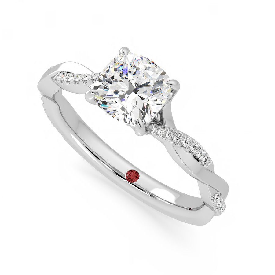 Taylor & Hart Cassia Cushion Engagement Ring 0