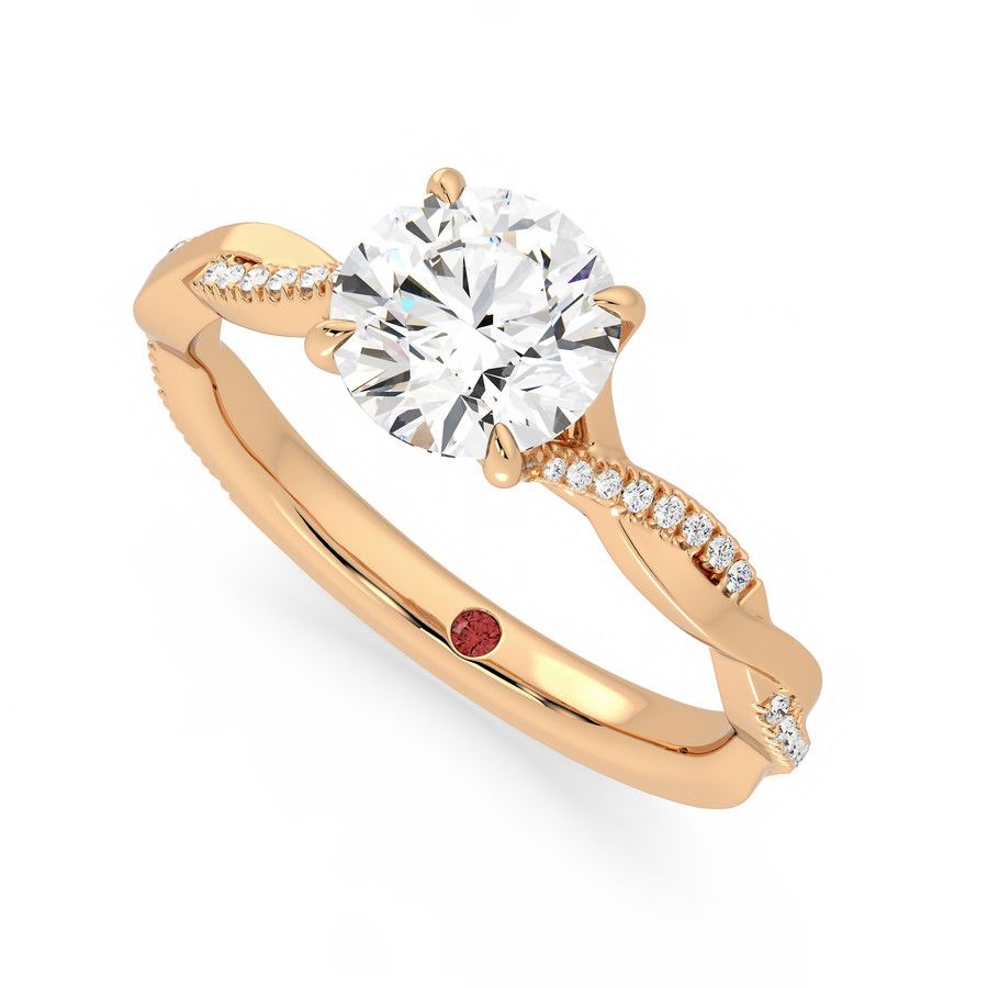 Taylor & Hart Cassia Round Engagement Ring 0