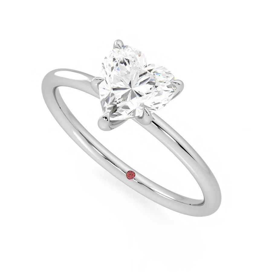 Taylor & Hart Demure Heart Engagement Ring 0