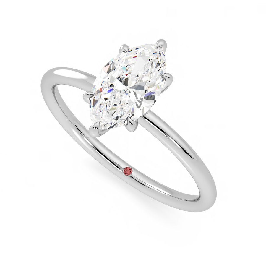 Taylor & Hart Demure Marquise Engagement Ring 0