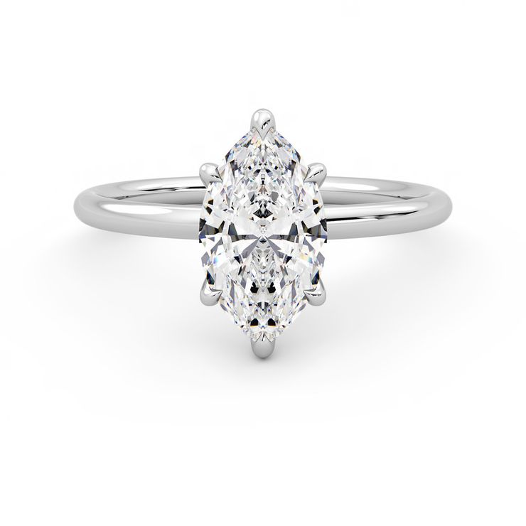 Taylor & Hart Demure Marquise Engagement Ring 0